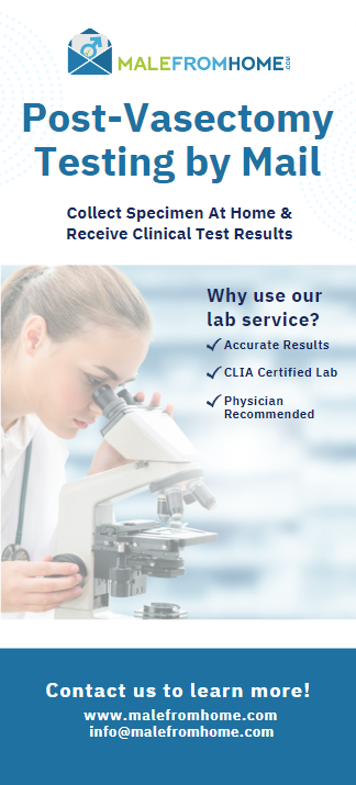 Patient Brochures for At-home Post Vasectomy Testing